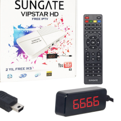 Sungate Vipstar Full Hd Uydu Mini Alıcısı Kumanda 