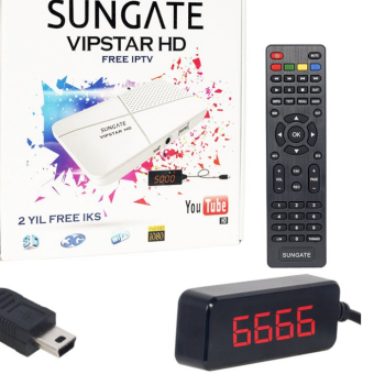 Sungate Vipstar Full Hd Uydu Mini Alıcısı Kumanda 