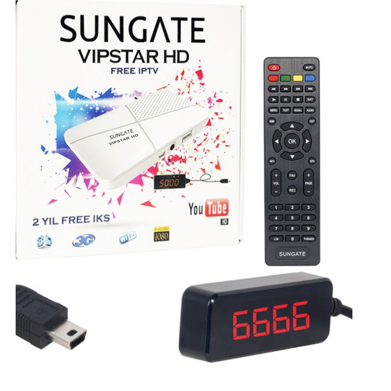 Sungate Vipstar Full Hd Uydu Mini Alıcısı Kumanda fiyat teklifi al