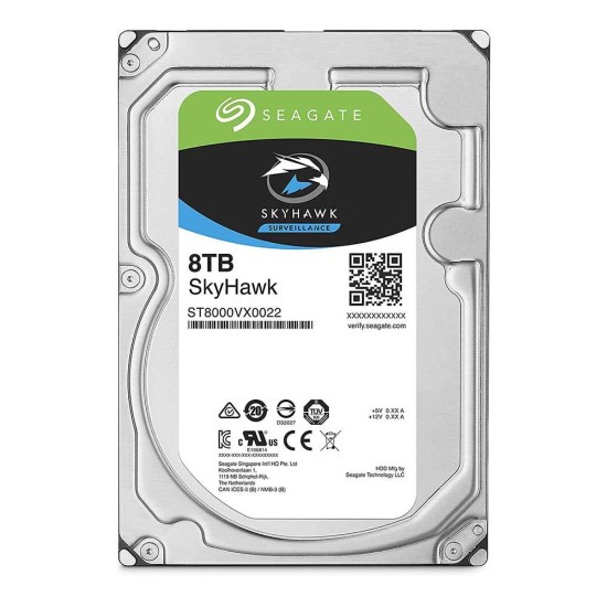 Seagate Skyhawk 8Tb Surveillance Sata 6Gb/S 256Mb Cache 3.5'' Harddisk Seagate Skyhawk 8Tb Surveillance Sata 6Gb/S 256Mb Cache 3.5'' Harddisk