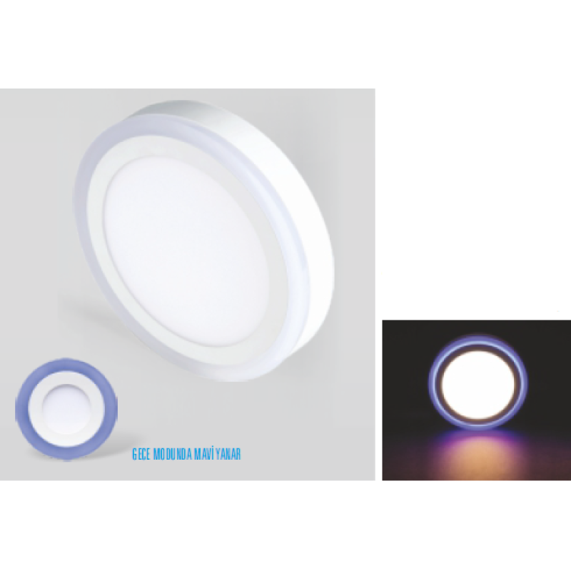 20 W Okyanus Sıva Üstü Led Panel Gece Mavi Yanar fiyat teklifi al