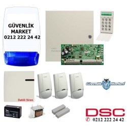 Dsc Kablolu Alarm Sistemi Seti 3+1 