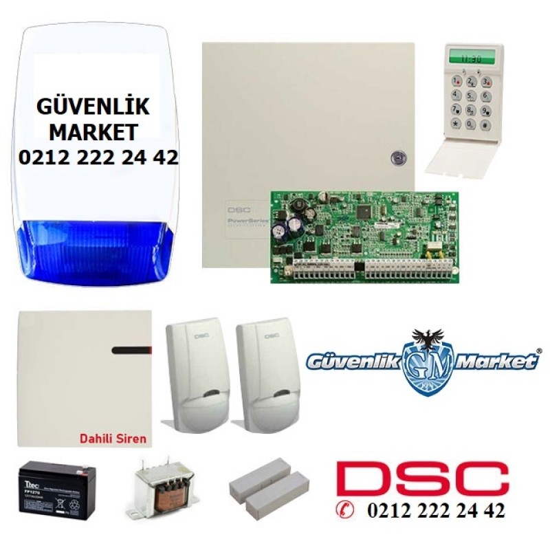Dsc Kablolu Alarm Sistemi Seti 2+1 fiyat teklifi al