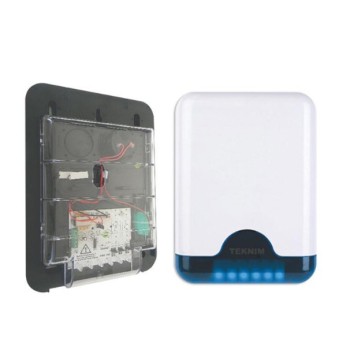 Tekni̇m Vas-741Bp Mavi̇ Pencereli̇ Hari̇ci̇ Si̇ren (Plasti̇k İç Koruma) 