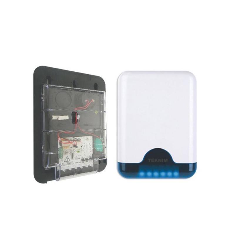 Tekni̇m Vas-741Bp Mavi̇ Pencereli̇ Hari̇ci̇ Si̇ren (Plasti̇k İç Koruma) fiyat teklifi al