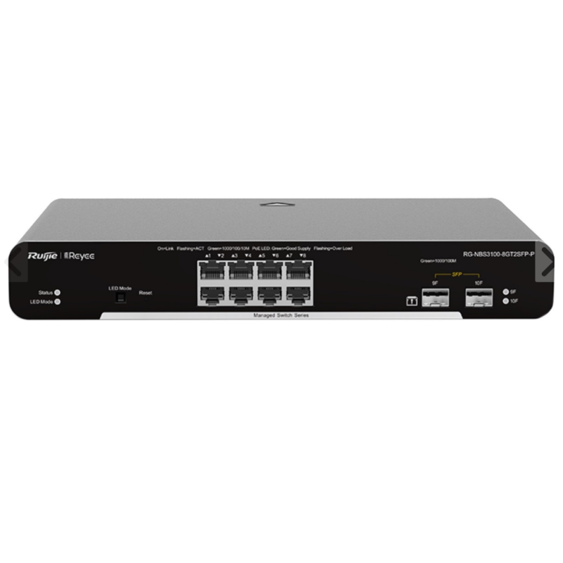 Ruijie RG-NBS3100-8GT2SFP-P 8 Port 10/100/1000 Mbps Gigabit Switch fiyat teklifi al