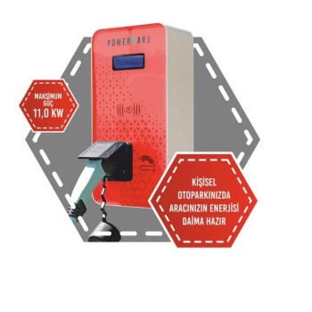 11 Kw Elektrikli Ac Araç Şarj İstasyonu 