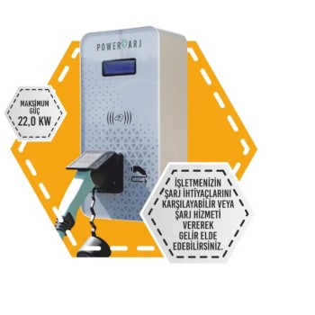 22 Kw Elektrikli Ac Araç Şarj İstasyonu 