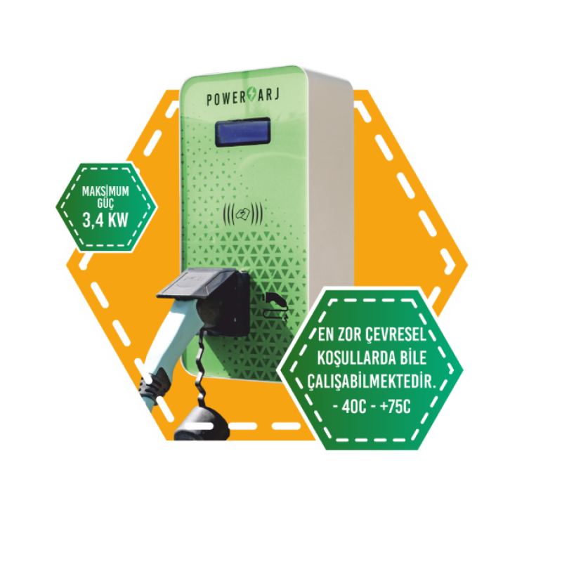 3.4 Kw Basic Model Ac Şarj İstasyonu fiyat teklifi al