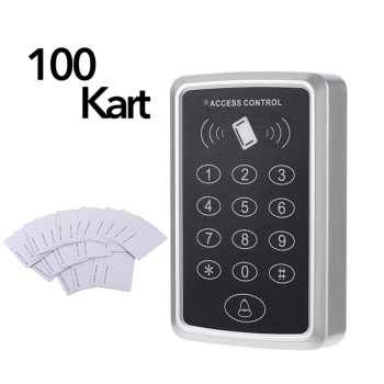 Şifreli Ve Kartli Kapı Kilit Açma Sistemi + 100 Adet Proximity Kart Ile Birlikte  Şifreli Ve Kartli Kapı Kilit Açma Sistemi + 100 Adet Proximity Kart Ile Birlikte