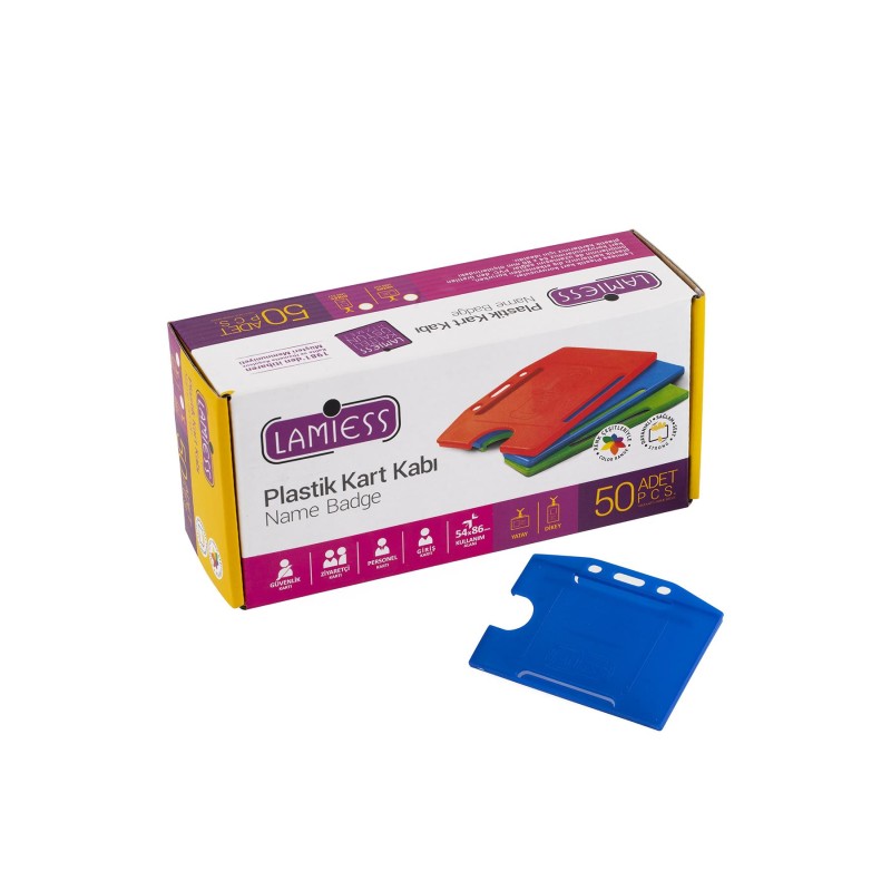 Lamiess  Lms 214 Yatay Plastik Kart Kabı Mavi 50'Li perpa fiyat Lamiess  Lms 214 Yatay Plastik Kart Kabı Mavi 50'Li fiyat teklifi al