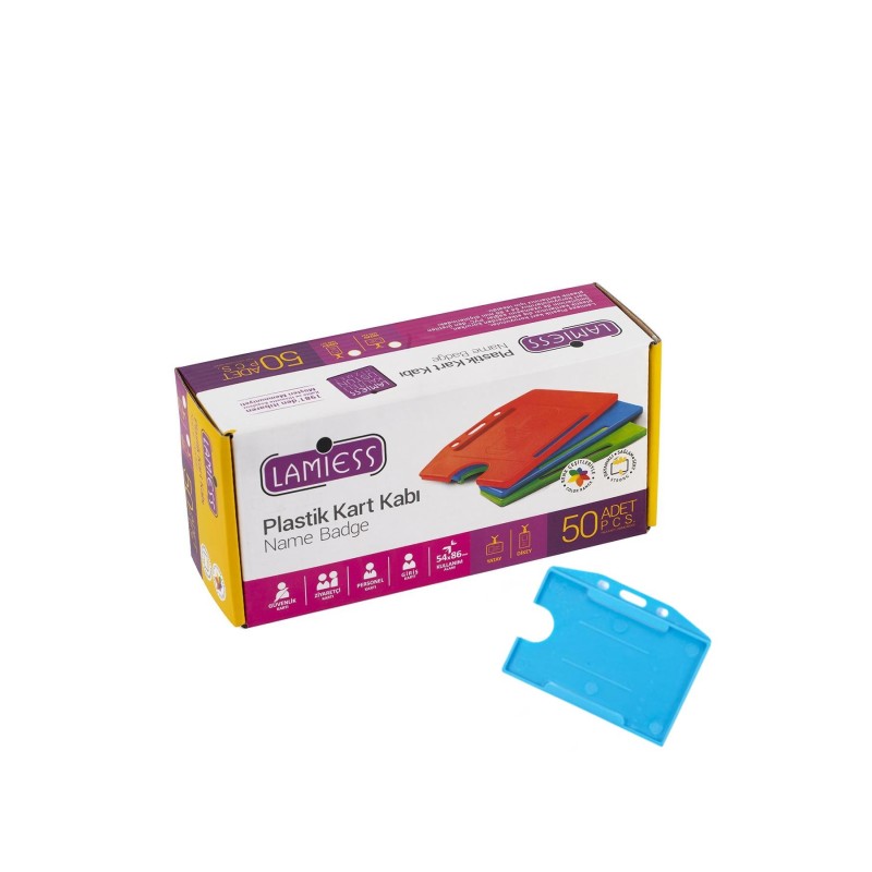 Lamiess  Lms 214 Yatay Plastik Kart Kabı Turkuaz 50'Li perpa fiyat Lamiess  Lms 214 Yatay Plastik Kart Kabı Turkuaz 50'Li fiyat teklifi al