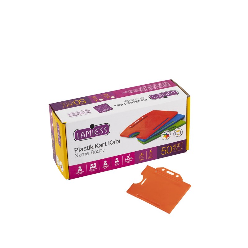 Lamiess  Lms 214 Yatay Plastik Kart Kabı Turuncu 50'Li perpa fiyat Lamiess  Lms 214 Yatay Plastik Kart Kabı Turuncu 50'Li fiyat teklifi al