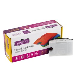 Lamiess  Lms 214 Yatay Plastik Kart Kabı Şeffaf 50'Li