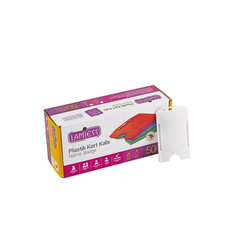 Lamiess  Lms 217 Dikey Plastik Kart Kabı Beyaz 50'Li perpa fiyat Lamiess  Lms 217 Dikey Plastik Kart Kabı Beyaz 50'Li fiyat teklifi al