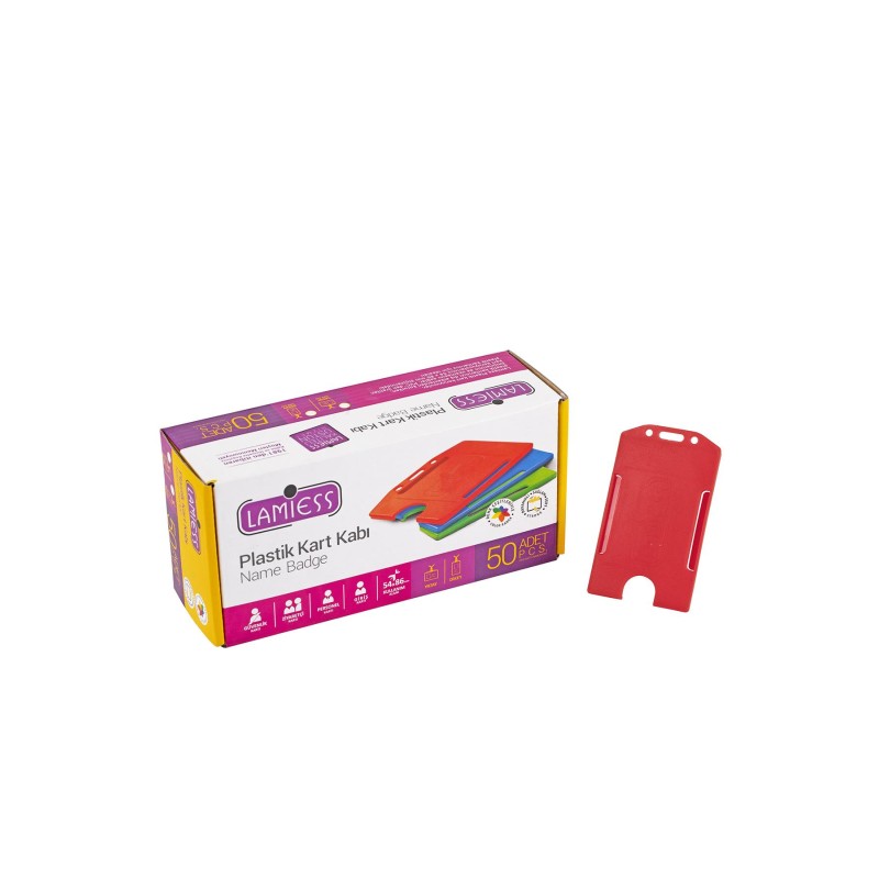 Lamiess  Lms 217 Dikey Plastik Kart Kabı Kırmızı 50'Li perpa fiyat Lamiess  Lms 217 Dikey Plastik Kart Kabı Kırmızı 50'Li fiyat teklifi al