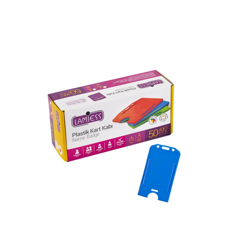 Lamiess  Lms 217 Dikey Plastik Kart Kabı Mavi 50'Li perpa fiyat Lamiess  Lms 217 Dikey Plastik Kart Kabı Mavi 50'Li fiyat teklifi al