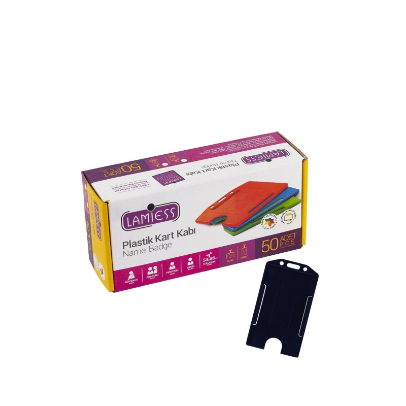 Lamiess  Lms 217 Dikey Plastik Kart Kabı Siyah 50'Li perpa fiyat Lamiess  Lms 217 Dikey Plastik Kart Kabı Siyah 50'Li fiyat teklifi al