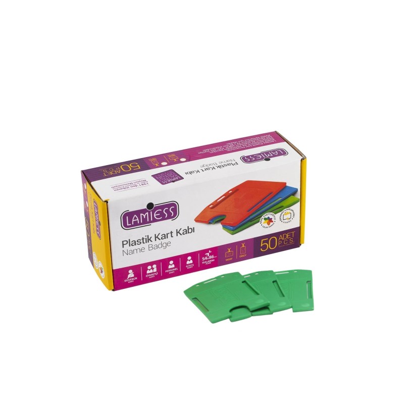 Lamiess  Lms 217 Dikey Plastik Kart Kabı Yeşil 50'Li perpa fiyat Lamiess  Lms 217 Dikey Plastik Kart Kabı Yeşil 50'Li fiyat teklifi al
