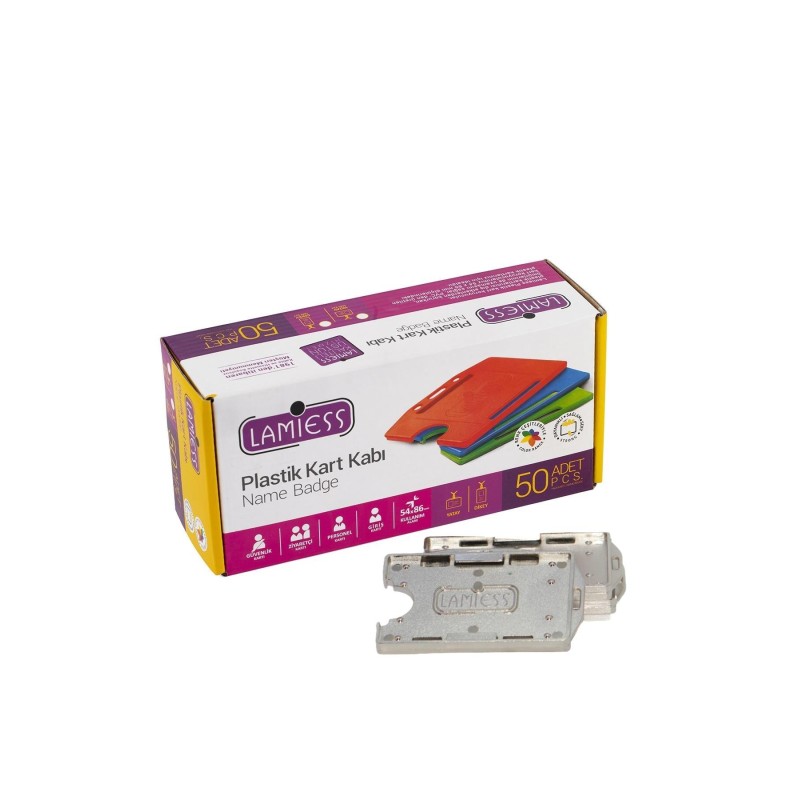 Lamiess  Lms 211 Yatay Dikey Çift Hazneli Kart Kabı Krom 25'Li fiyat teklifi al