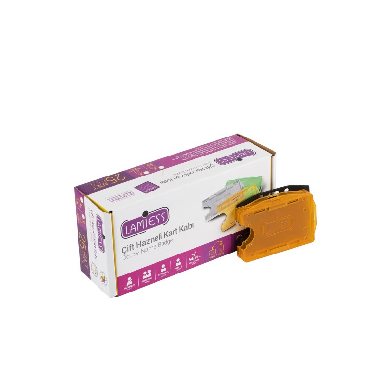 Lamiess  Lms 211 Yatay Dikey Çift Hazneli Kart Kabı Şeffaf Turuncu 25'Li perpa fiyat Lamiess  Lms 211 Yatay Dikey Çift Hazneli Kart Kabı Şeffaf Turuncu 25'Li fiyat teklifi al
