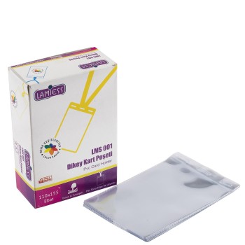 Lamiess Lms 001 Dikey Pvc Kart Poşeti 110X155 Mm 100'Lü Lamiess Lms 001 Dikey Pvc Kart Poşeti 110X155 Mm 100'Lü