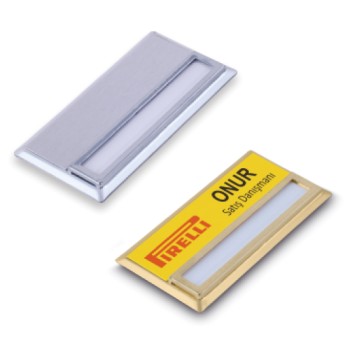 Lamiess  Nk 7035 Yaka İsimliği Gümüş 25'Li Lamiess  Nk 7035 Yaka İsimliği Gümüş 25'Li