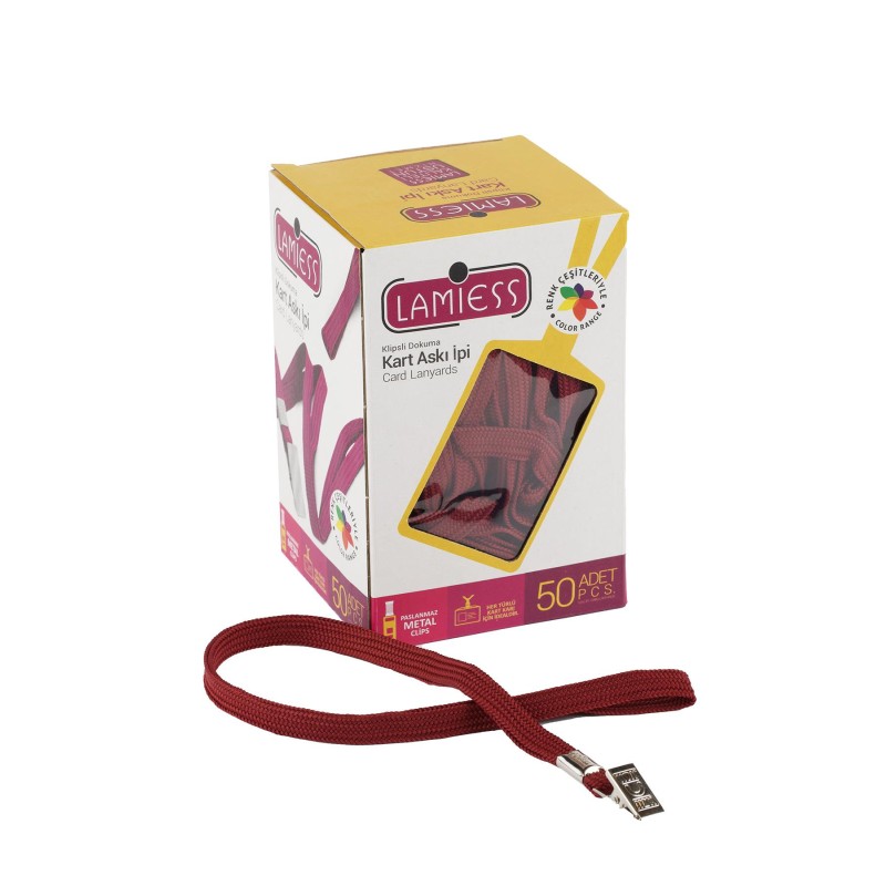 Lamiess Kart Askı İpi M.Maşalı Klipsli Kahverengi 50'Li perpa fiyat Lamiess Kart Askı İpi M.Maşalı Klipsli Kahverengi 50'Li fiyat teklifi al