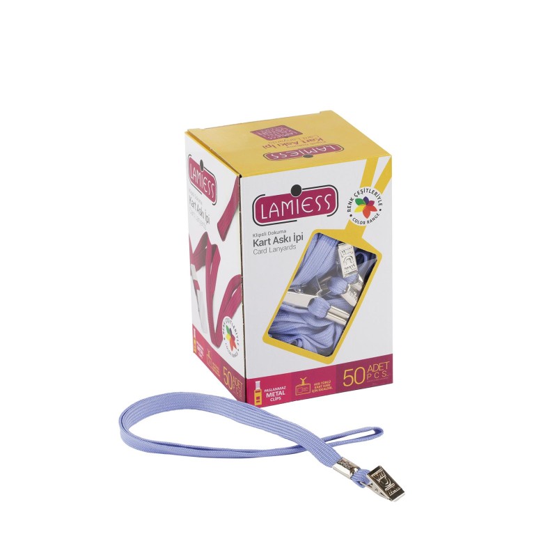Lamiess Kart Askı İpi M.Maşalı Klipsli Lila 50'Li perpa fiyat Lamiess Kart Askı İpi M.Maşalı Klipsli Lila 50'Li fiyat teklifi al