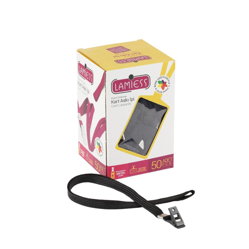 Lamiess Kart Askı İpi Plastik Klipsli Siyah 50'Li perpa fiyat Lamiess Kart Askı İpi Plastik Klipsli Siyah 50'Li fiyat teklifi al