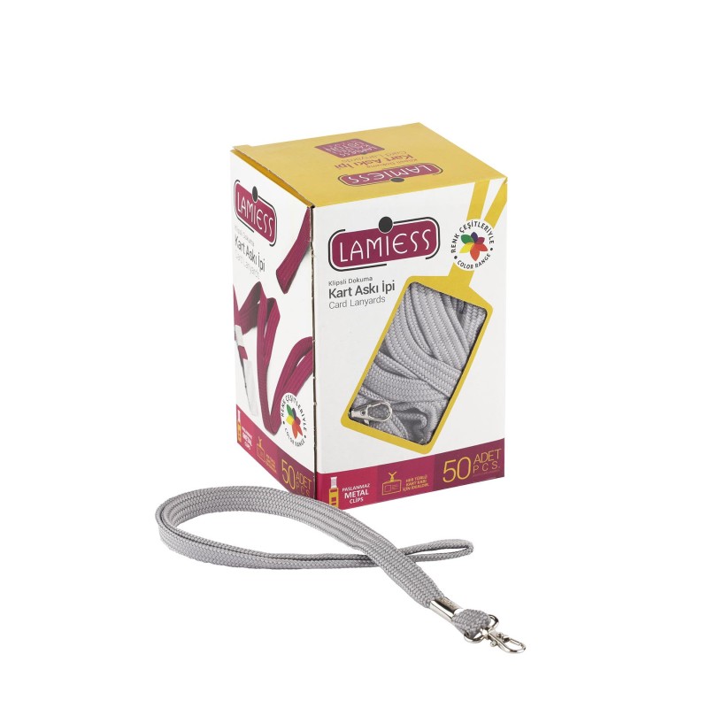 Lamiess Kart Askı İpi Paris Kancalı Gri 50'Li perpa fiyat Lamiess Kart Askı İpi Paris Kancalı Gri 50'Li fiyat teklifi al