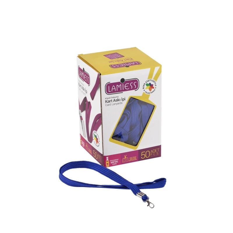 Lamiess Kart Askı İpi Paris Kancalı Lacivert 50'Li perpa fiyat Lamiess Kart Askı İpi Paris Kancalı Lacivert 50'Li fiyat teklifi al