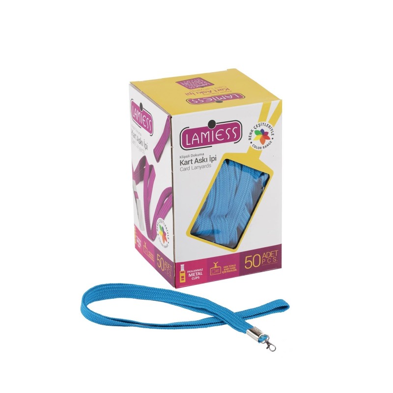 Lamiess Kart Askı İpi Paris Kancalı Mavi 50'Li perpa fiyat Lamiess Kart Askı İpi Paris Kancalı Mavi 50'Li fiyat teklifi al