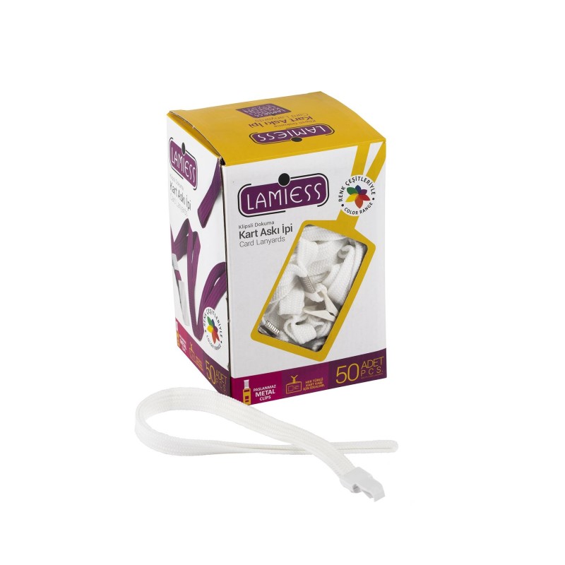 Lamiess Kart Askı İpi Plastik Kancalı Beyaz  50'Li perpa fiyat Lamiess Kart Askı İpi Plastik Kancalı Beyaz  50'Li fiyat teklifi al