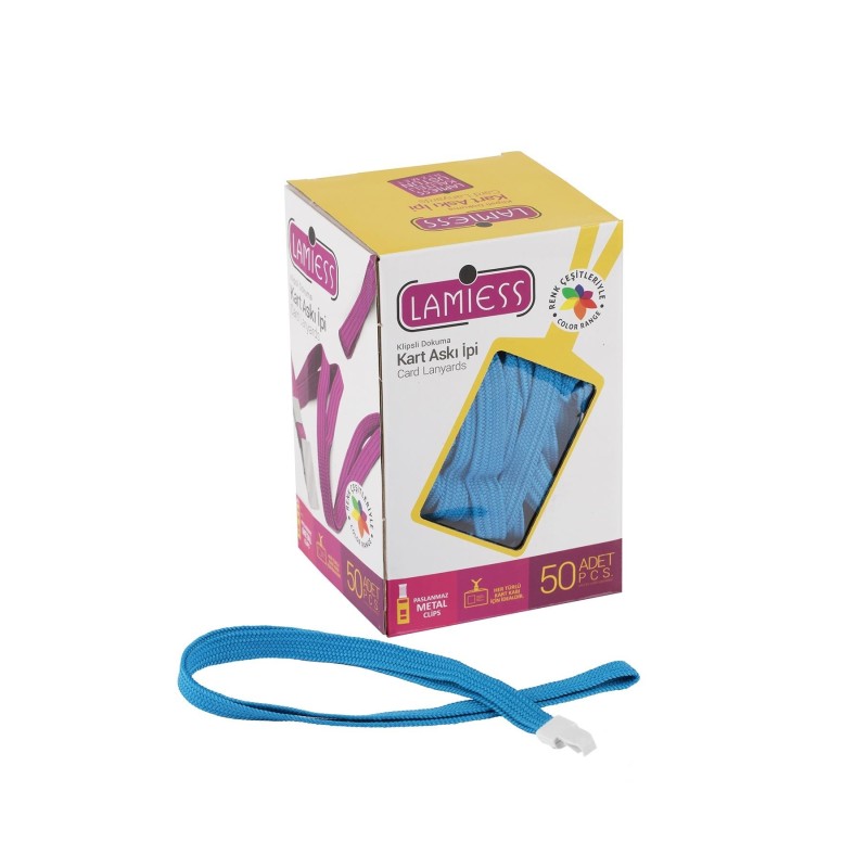 Lamiess Kart Askı İpi Plastik Kancalı Mavi 50'Li perpa fiyat Lamiess Kart Askı İpi Plastik Kancalı Mavi 50'Li fiyat teklifi al
