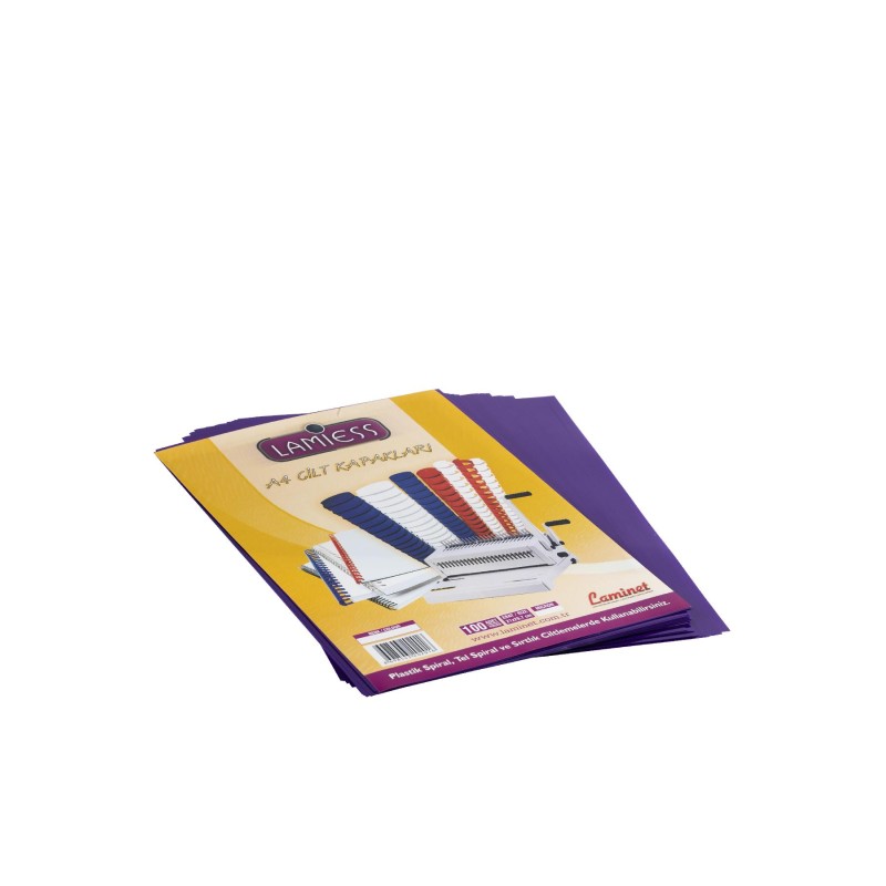 Lamiess  A-4 160 Mıc.Opak Cilt Kapağı Mor 100 'Lü fiyat teklifi al