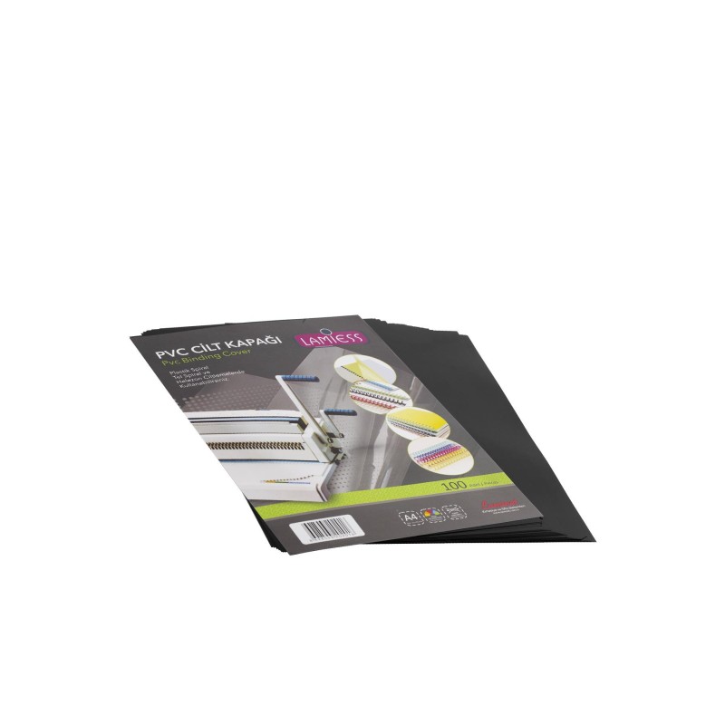 Lamiess  A-4 160 Mıc.Opak Cilt Kapağı Siyah 100 'Lü fiyat teklifi al