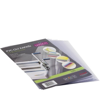 Lamiess  A-4 500 Mıc.Pp Cilt Kapağı Buzlu Şeffaf 50 'Li