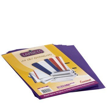 Lamiess  A-4 500 Mıc.Pp Cilt Kapağı Mor 50 'Li