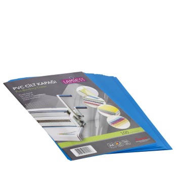 Lamiess  A-3 500 Mıc.Pp Cilt Kapağı Mavi 50 'Li