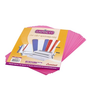 Lamiess  A-3 500 Mıc.Pp Cilt Kapağı Pembe 50 'Li