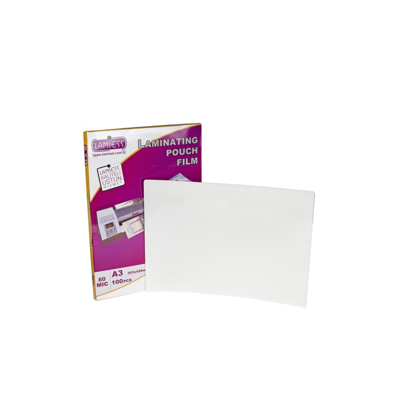 Lamiess  A-3 80 Mıc.Polyester Laminasyon Filmi 100'Lü fiyat teklifi al
