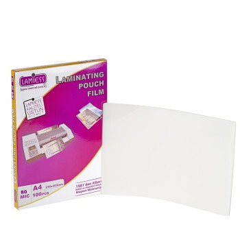 Lamiess  A-4 80 Mıc.Mat Polyester Laminasyon Filmi 100'Lü