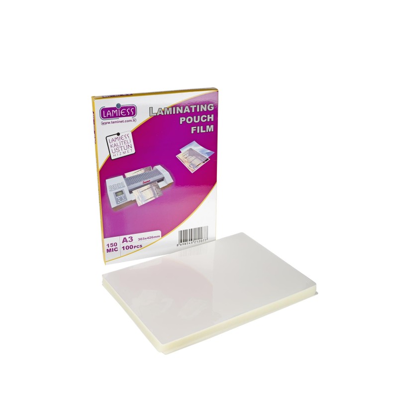 Lamiess  A-3 150 Mıc.Mat Polyester Laminasyon Filmi 100'Lü fiyat teklifi al
