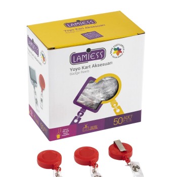 Lamiess Lms 351 Yuvarlak Yoyo Kırmızı  50'Li Lamiess Lms 351 Yuvarlak Yoyo Kırmızı  50'Li