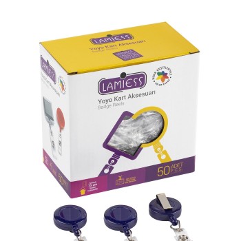 Lamiess Lms 351 Yuvarlak Yoyo Lacivert  50'Li Lamiess Lms 351 Yuvarlak Yoyo Lacivert  50'Li