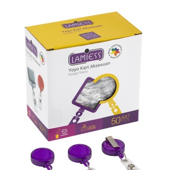 Lamiess Lms 351 Yuvarlak Yoyo Mor  50'Li Lamiess Lms 351 Yuvarlak Yoyo Mor  50'Li