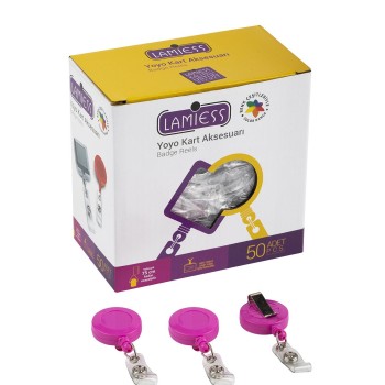 Lamiess Lms 351 Yuvarlak Yoyo Pembe  50'Li Lamiess Lms 351 Yuvarlak Yoyo Pembe  50'Li