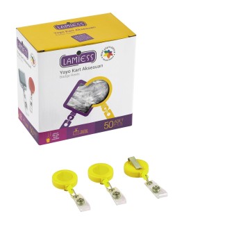 Lamiess Lms 351 Yuvarlak Yoyo Sarı  50'Li Lamiess Lms 351 Yuvarlak Yoyo Sarı  50'Li
