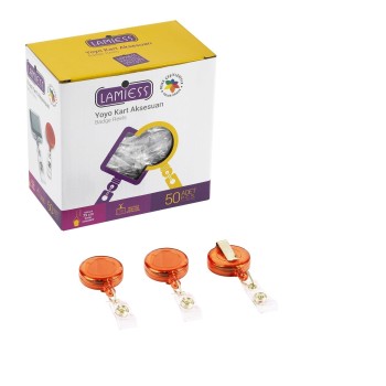 Lamiess Lms 351 Yuvarlak Yoyo Şeffaf Turuncu  50'Li Lamiess Lms 351 Yuvarlak Yoyo Şeffaf Turuncu  50'Li